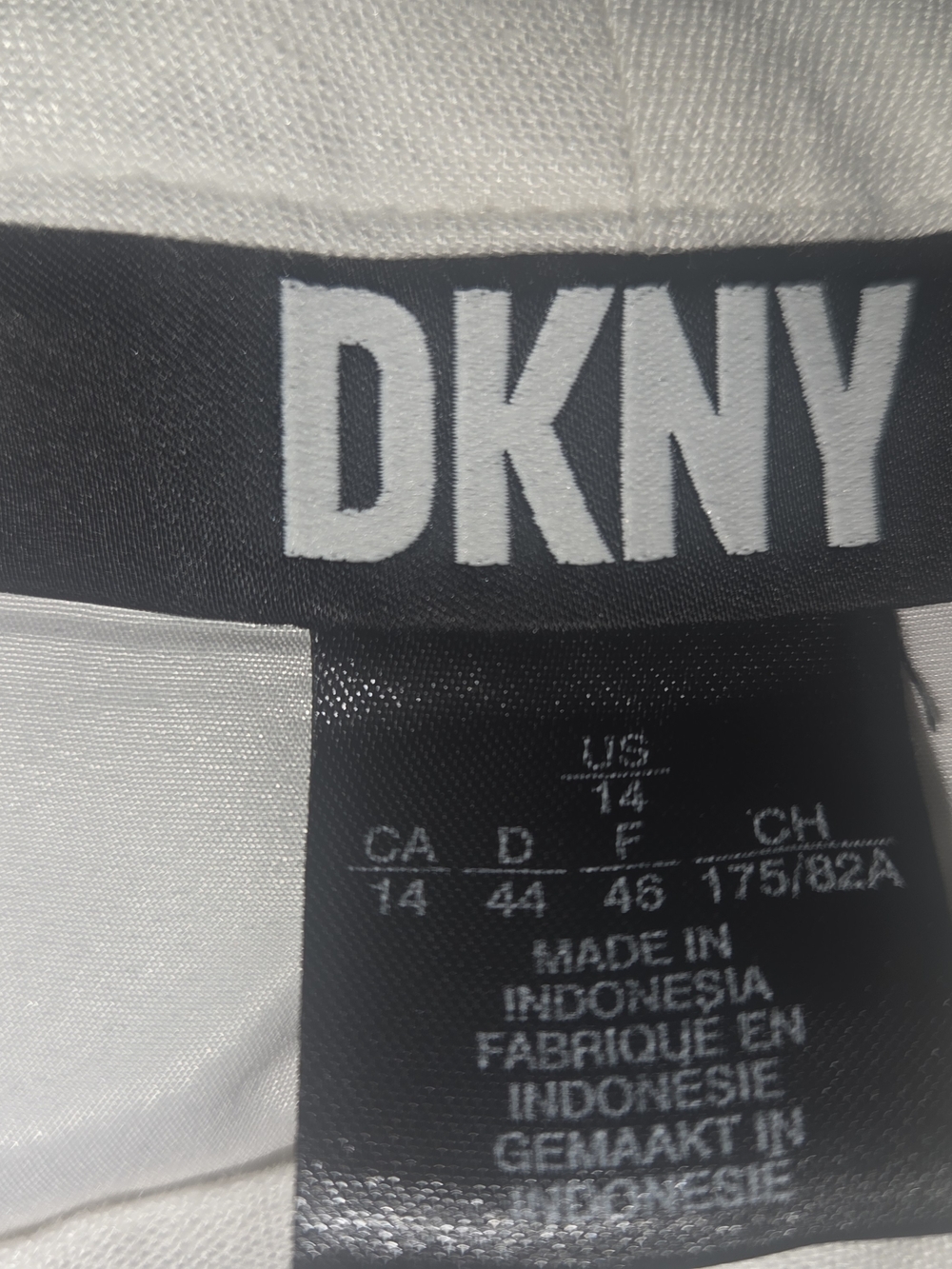 DKNY White and Black Women's Pants or Jumpsuit